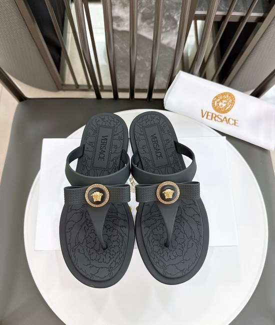 Versace Non-Slip Waterproof Matte Footbed Flip Flops