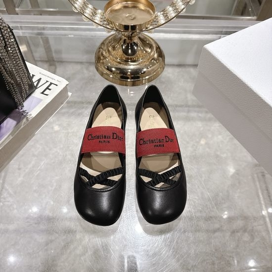 Christian Dior CD Elegant Leather Flats Comfortable Non-slip Casual Shoes