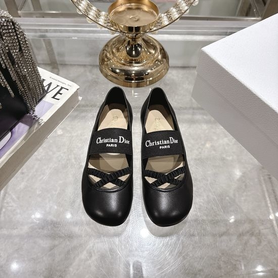 Christian Dior CD Elegant Leather Flats Comfortable Non-slip Casual Shoes