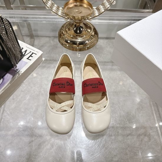 Christian Dior CD Elegant Leather Flats Comfortable Non-slip Casual Shoes
