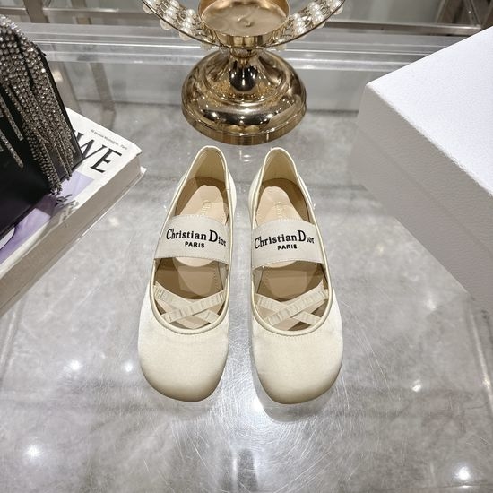 Christian Dior CD Elegant Leather Flats Comfortable Non-slip Casual Shoes
