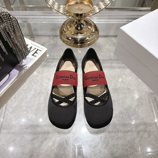 Christian Dior CD Elegant Leather Flats Comfortable Non-slip Casual Shoes