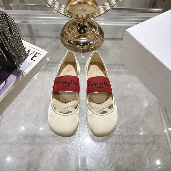 Christian Dior CD Elegant Leather Flats Comfortable Non-slip Casual Shoes