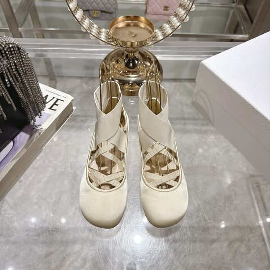 Christian Dior CD Soft Leather Classic Flats Elegant Daily Comfortable Footwear