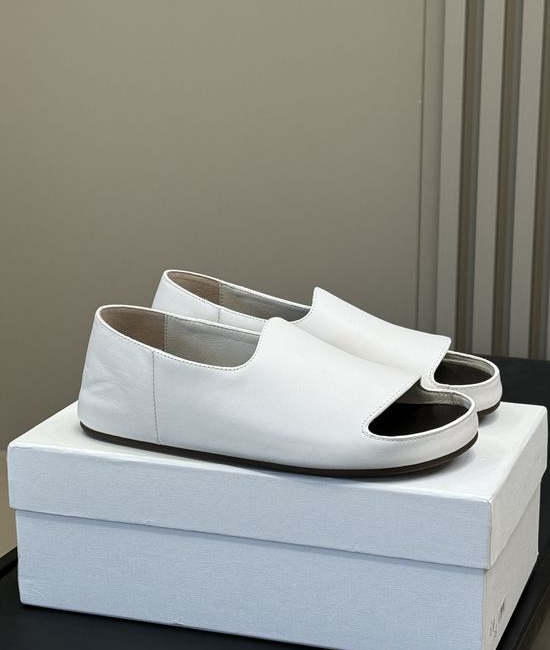 The Row Genuine Leather Comfortable Open Toe Slide Sandals