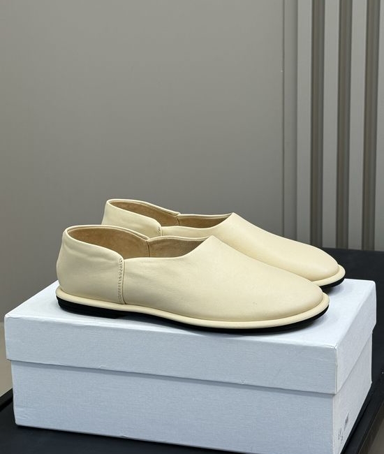 The Row Suede Soft Comfortable Slip On Loafer Shoes