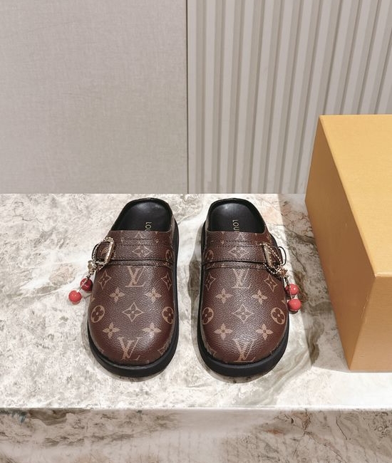 Louis Vuitton LV Classic Patterned Comfortable Casual Slide Sandals