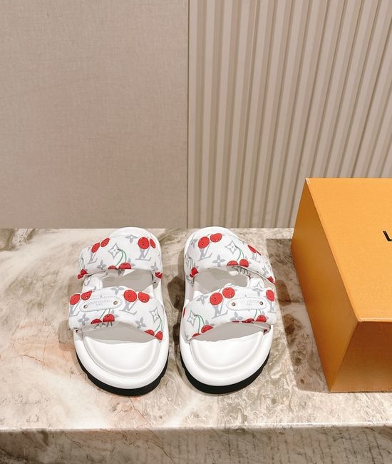Louis Vuitton LV 3D Printed Non-slip Casual Comfortable Slide Sandals