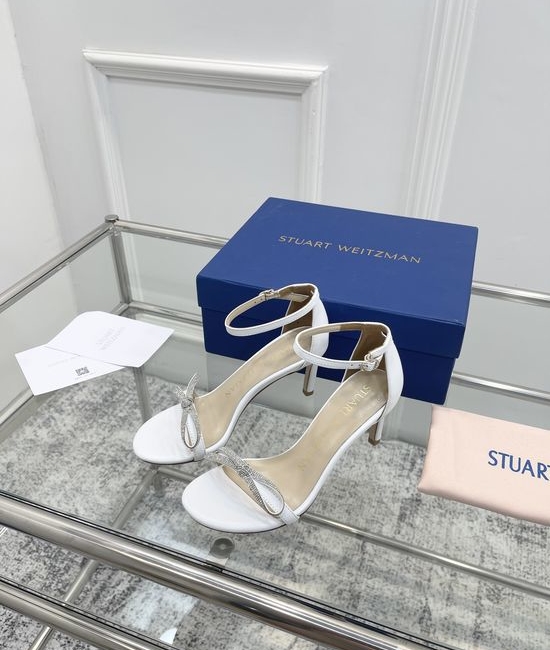 Stuart Weitzman Pearl Strappy High Heels with Original Design