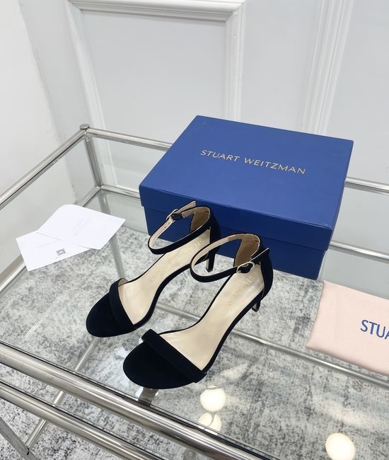Stuart Weitzman Pearl Strappy High Heels with Original Design