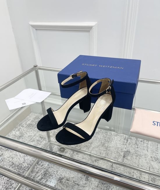 Stuart Weitzman Pearl Strappy High Heels with Original Design