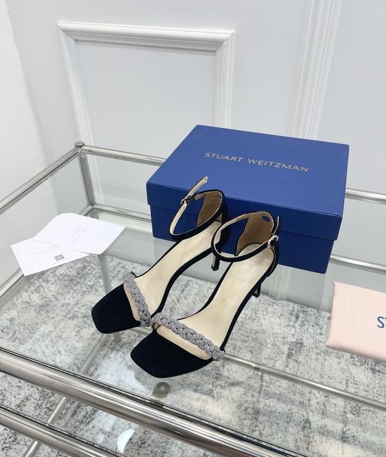 Stuart Weitzman Pearl Strappy High Heels with Original Design