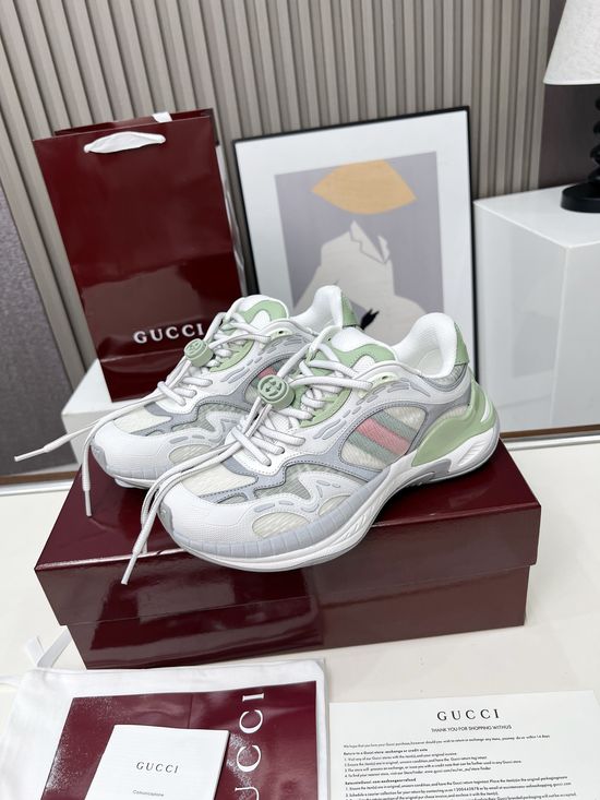 Gucci Iconic Stripe Sneakers with Retro-Future Design