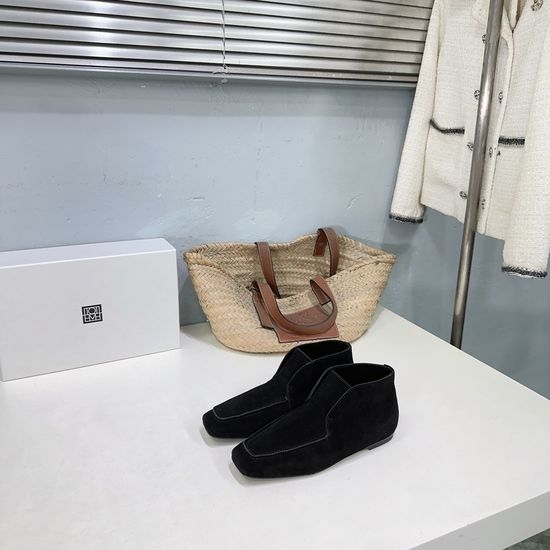 Toteme Suede Slip On Chelsea Boots with Soft Leather Lining