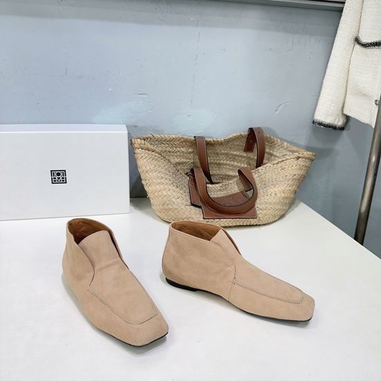 Toteme Suede Slip On Chelsea Boots with Soft Leather Lining