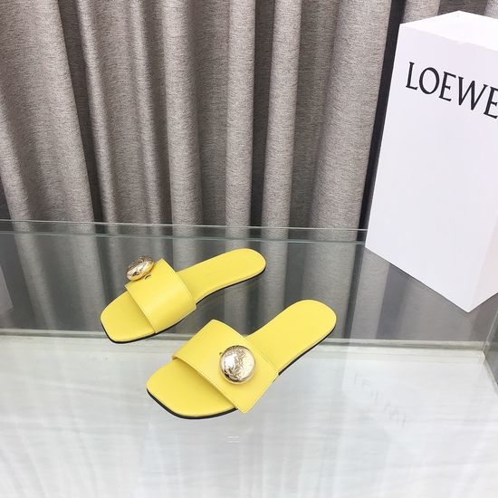 Loewe Classic Slip-on Slippers with Engraved Logo Buckle