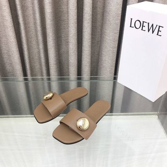Loewe Classic Slip-on Slippers with Engraved Logo Buckle