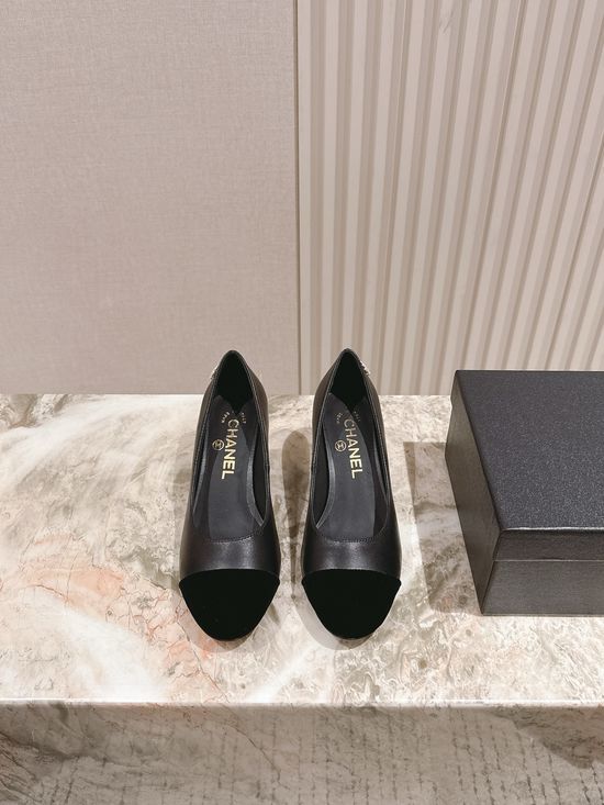Chanel Pearl Decor Genuine Leather Mary Jane Low Heel Sandals