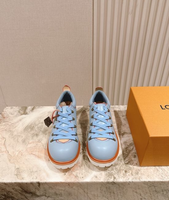 Louis Vuitton LV Patent Leather Thick Sole Elevated Casual Loafers