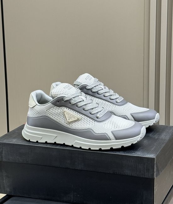 Prada Suede Nylon Splicing Breathable Casual Sneakers
