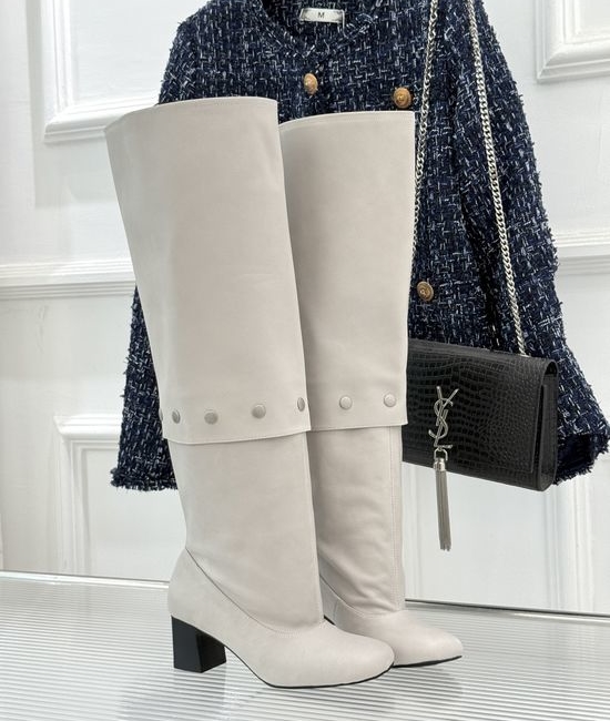 Paloma Wool Convertible Rivet Decor Square Toe Chunky Heel Boots