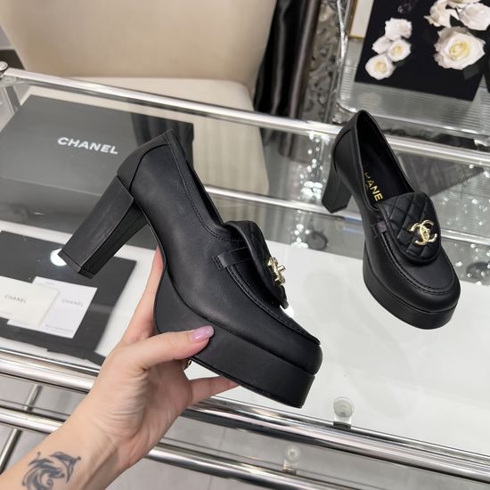 Chanel Custom-made Vintage Style Dancing Shoes with Round Toe