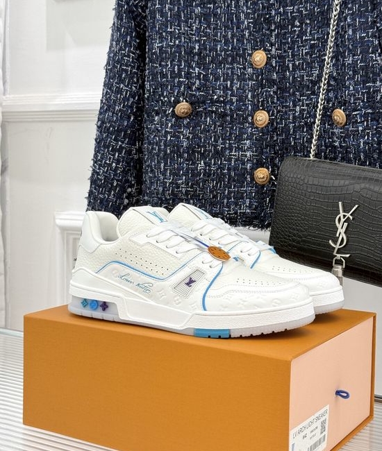 Louis Vuitton LV Classic Leather Casual Non-slip Low-top Fashion Sneakers