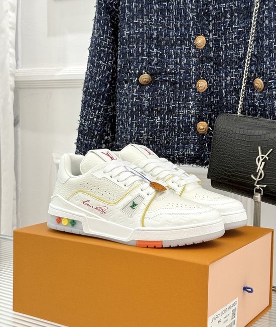 Louis Vuitton LV Classic Leather Casual Non-slip Low-top Fashion Sneakers