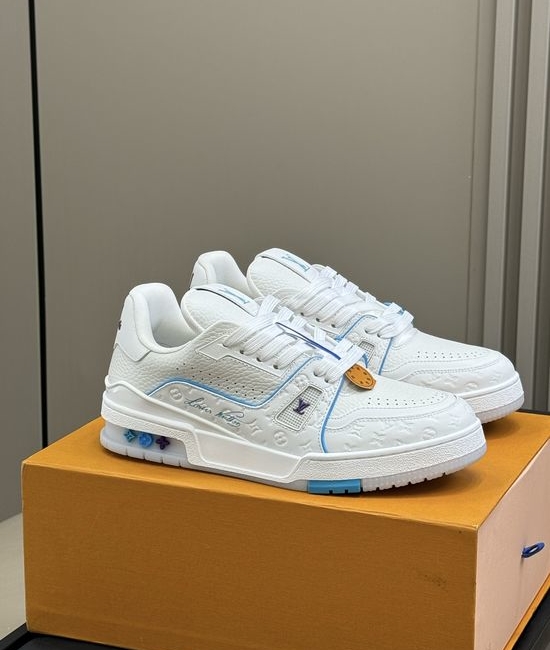 Louis Vuitton LV Classic Casual Sneakers with Colorful Leather Details