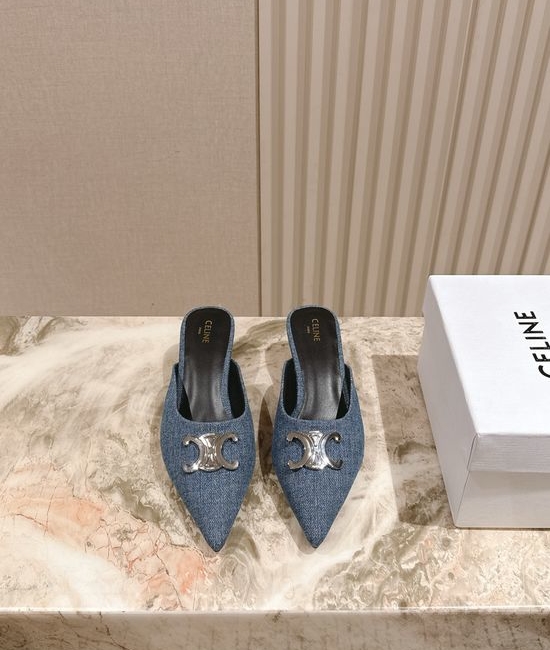 Celine Pointed Toe Kitten Heels Elegant Dress Footwear