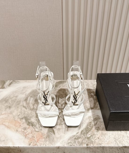 Yves Saint Laurent YSL Patent Leather Stiletto Heel Square Toe Dress Shoes