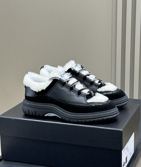 Chanel Elevated Casual Sneakers with Soft Upper Material