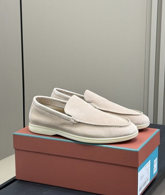 Loro Piana Crocodile Embossed Leather Loafers Classic Style