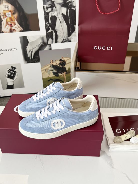 Gucci Leather Casual Sneakers Lightweight Breathable Comfortable Daily Wear