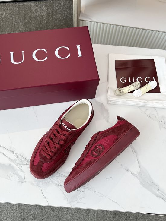 Gucci Leather Casual Sneakers Lightweight Breathable Comfortable Daily Wear