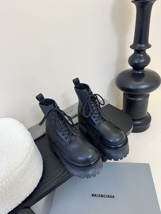 Balenciaga Stylish Square Toe Comfortable Fashion Ankle Boots