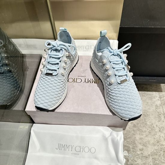 Jimmy Choo Casual Knit Sneakers Comfortable Fashion Daily Wear