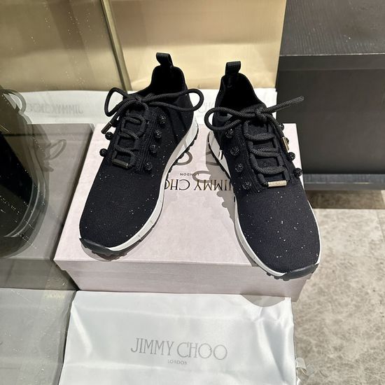 Jimmy Choo Casual Knit Sneakers Comfortable Fashion Daily Wear