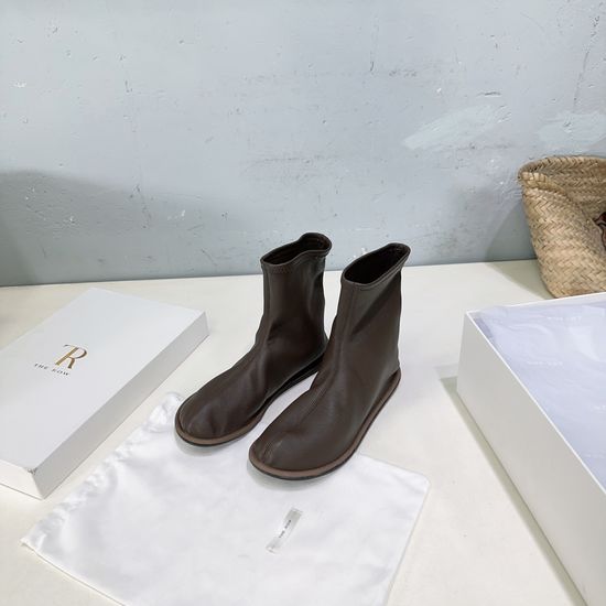 The Row Minimalist Comfortable Stretch Ankle Boots Premium Quality