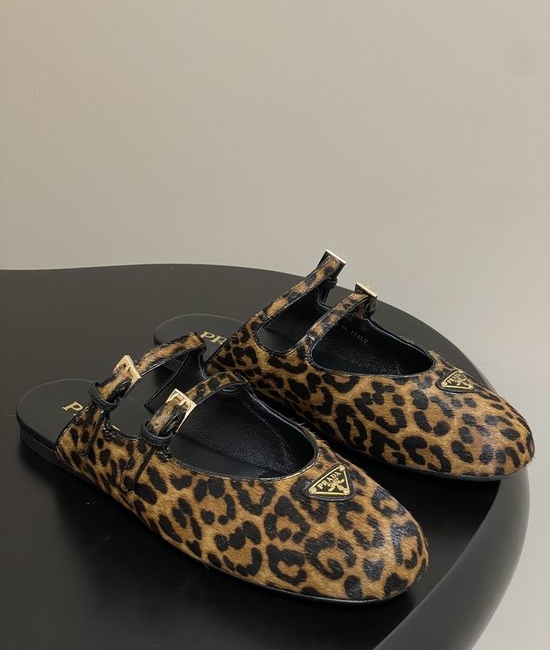 Prada Patent Leather Mary Jane Ballet Flats with Buckle