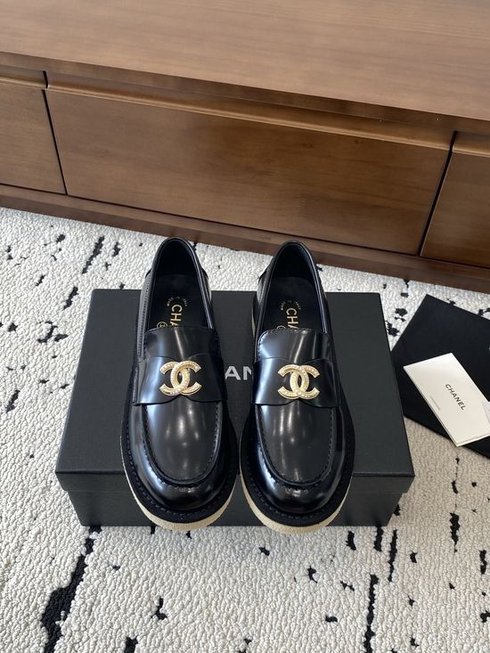 Chanel Classic Leather Loafers Comfortable For Casual And Work Wear