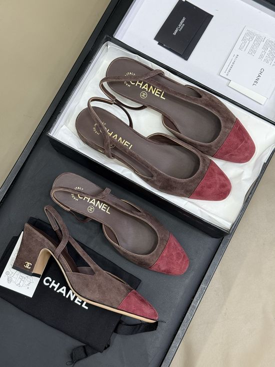 Chanel Classic Color Suede Shoes With Genuine Leather Sole
