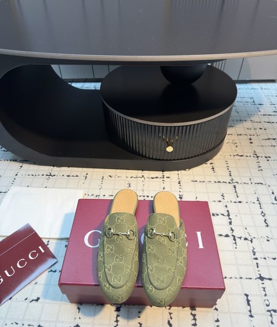 Gucci Horsebit Slip On Mules Versatile Daily Casual Shoes