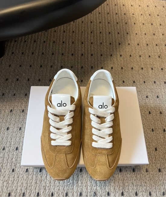 Alo Classic Suede Trainers with Lightweight Rubber Sole