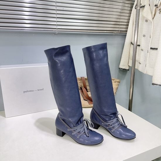Alo Convertible Chunky Heel Knee High Leather Boots
