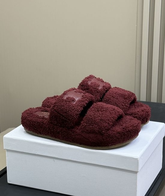 Celine Fluffy Fuzzy Slippers Soft and Warm for Daily Use