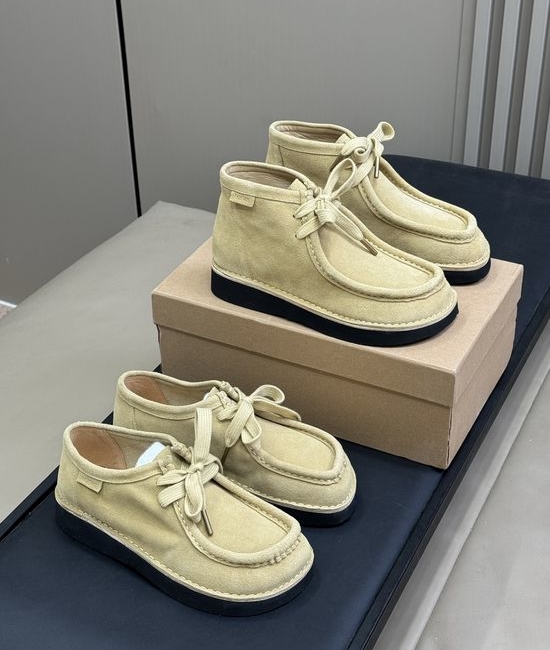 Loewe Suede High-top Casual Shoes Lambskin Insole Comfortable Retro