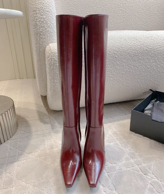 Yves Saint Laurent YSL Stiletto High-Heeled Knee-High Boots