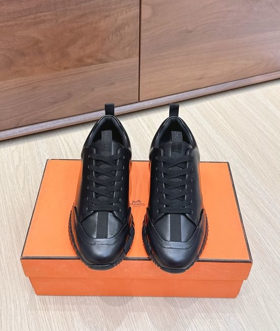 Hermes Classic Suede Leather Casual Shoes Soft Sole Comfortable Daily Footwear
