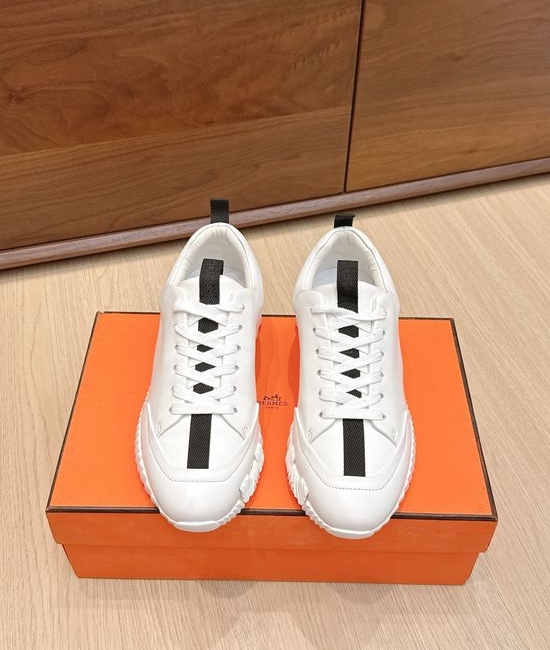 Hermes Classic Suede Leather Casual Shoes Soft Sole Comfortable Daily Footwear